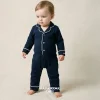 Count & Countess Baby Pima Romper Sleepsuit in Urban Navy
