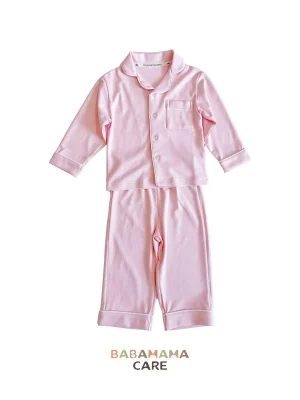 Count & Countess Kids Pima Loungewear Pyjamas in Ballet Pink