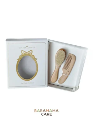 Count & Countess Natural Baby Hair Brush Set