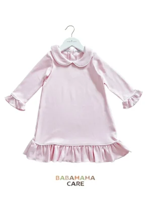 Count & Countess Pima Cotton Girl's Sleep Dress in Ballet Pink
