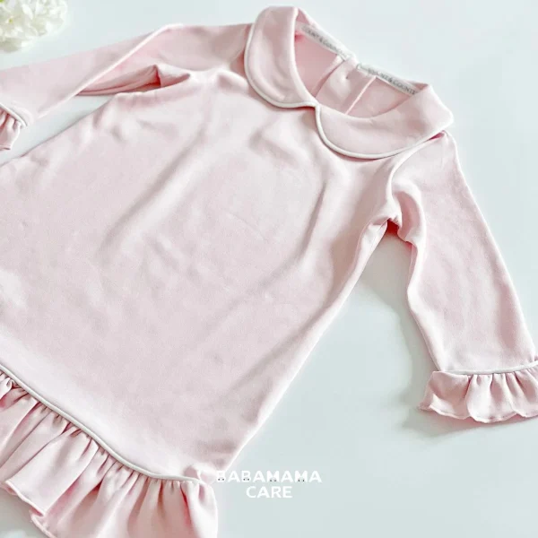 Count & Countess Pima Cotton Girl's Sleep Dress in Ballet Pink